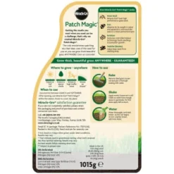 Miracle-Gro Patch Magic Grass Seed, Feed & Coir 1.1kg -B&M 245940 miracle gro patch magic grass seed feed and coir 4