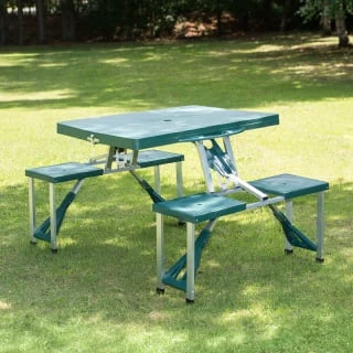 B&M 4 Seat Folding Picnic Table 1 B&M 4 Seat Folding Picnic Table
