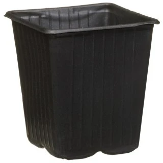 B&M Black Plant Pots 12pk 1 B&M Black Plant Pots 12pk