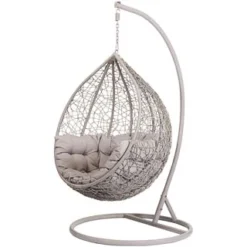 B&M Siena Hanging Egg Chair -B&M 331302 hanging egg chair 2