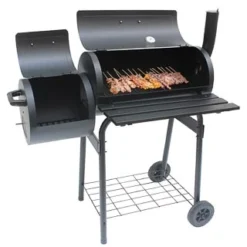 B&M 36 Alabama Steel Barrel Charcoal Smoker & BBQ