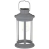 Solar Lantern With Micro LED Bulb - Grey