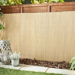 B&M 40 Artificial Bamboo Screening 4 X 1m - Natural