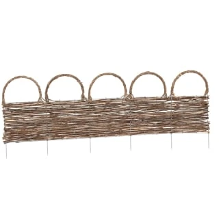 Deluxe Rattan Border Fence 92 X 28cm 1 Deluxe Rattan Border Fence 92 X 28cm