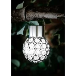 Dallas Hanging Solar Light -B&M 353746 dallas light white