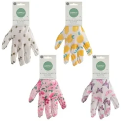Fashion Nitrile Coated Garden Glove - Floral -B&M 353848 mason and jones fashion latex coated gloves bee