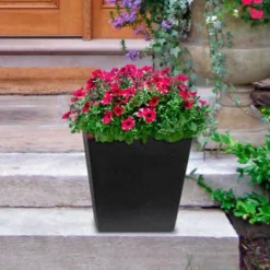 B&M Sonata Planter 33cm - Slate 7 B&M Sonata Planter 33cm - Slate -B&M 377687 sonta planter slate 33cm 2