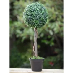 Solar Powered Topiary Tree - White LED 70cm 7 Solar Powered Topiary Tree - White LED 70cm -B&M 379348 70cm solar powered topiary tree 30 cool white leds 3
