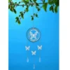 B&M 3D Metal Wind Spinner With Hanging Crystals - Butterfly
