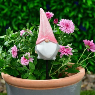 B&M Garden Gonk Plant Pot Stick - Pink 1 B&M Garden Gonk Plant Pot Stick - Pink