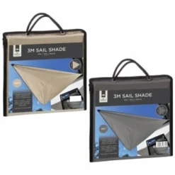 Sail Shade 3m - Cream -B&M 379775 379776 3m sun shelter 3m main 2