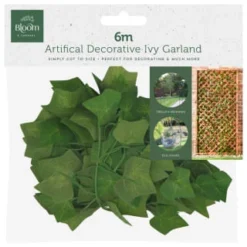 B&M Artificial Decorative Ivy & Eucalyptus Garland 6m -B&M 379980 artifical decorative ivy gerland 6m