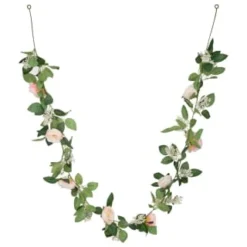 B&M 42 Artificial Rose Garland 180cm - Pink