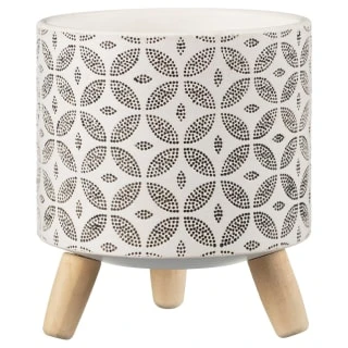 B&M Urban Eden Plant Pot On Tripod Stand - White 1 B&M Urban Eden Plant Pot On Tripod Stand - White