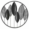 B&M Round Leaf Metal Wall Art