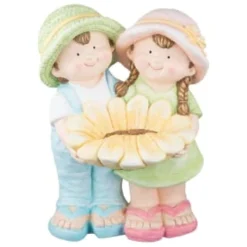 B&M Boy & Girl Garden Ornament