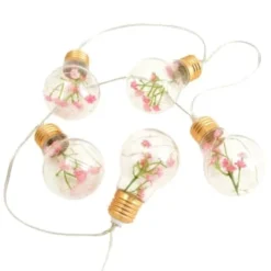 B&M -B&M 392903 10 solar floral lightbulb string lights 2