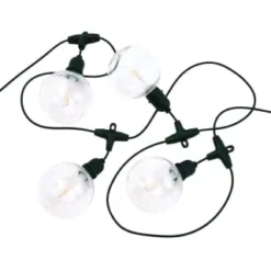 Eveready Mains Powered XL LED Bulb String Lights 10pk - Warm White -B&M 392917 eveready 10 mains operated warm white xl led bulb string lights