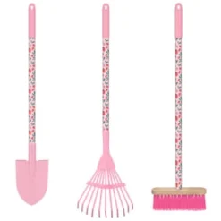 Kids Long Handle Printed Tool - Pink - Brush 5 Kids Long Handle Printed Tool - Pink - Brush -B&M 392933 kids long handle printed tools girls group