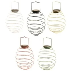 B&M Solar Powered Spiral Lantern - Black -B&M 393012 solar powered spiral lantern group