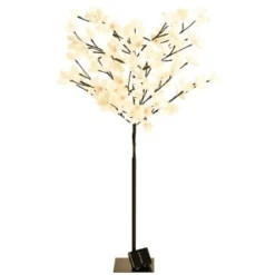 Solar Powered Magnolia Blossom Tree 4ft 7 Solar Powered Magnolia Blossom Tree 4ft -B&M 393029 4ft solar powered magnolia blossom tree 2