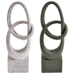 B&M Solar Sculpture With Micro LED - Light Grey -B&M 393079 solar sculpture with micro leds group