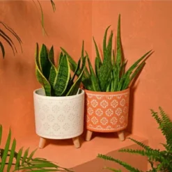 B&M Planter On Tripod Stand - Cream 5 B&M Planter On Tripod Stand - Cream -B&M 393647 superbloom planter on tripod stand terracotta1