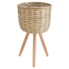 B&M Woven Washed Planter On Legs