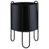 B&M New York Planter In Stand - Black