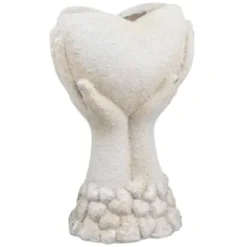 B&M Hands Holding Heart Planter