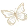 B&M Large Metal Butterfly Wall Art - Cream