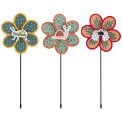 B&M Kids Insect Windmill Stakes 3pk