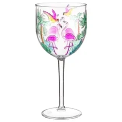 B&M Flamingo Wine Glass