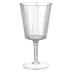 B&M Ridged Wine Glass - Clear