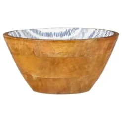 B&M Ocean Air Wooden Bowl - Stripes