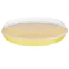 B&M Food Tray With Clear Lid - Yellow