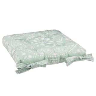 B&M Luxury Seat Pad - Green Floral Print 2 B&M Luxury Seat Pad - Green Floral Print - Image 2